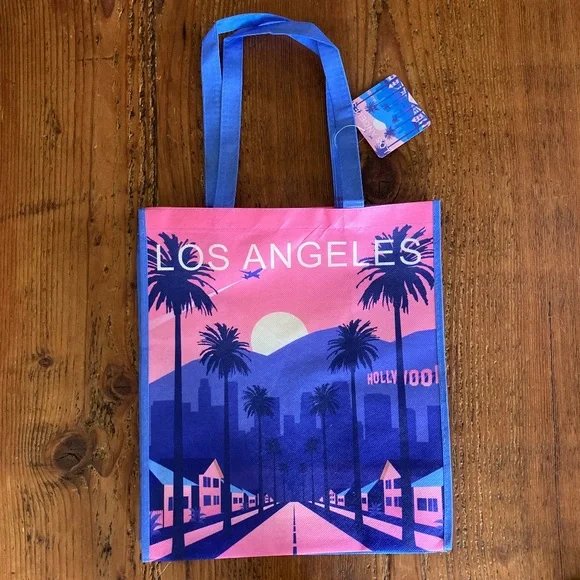 Los Angeles Reusable Tote Bag Recycled from Plastic Bottles Whole Foods - Picture 1 of 5